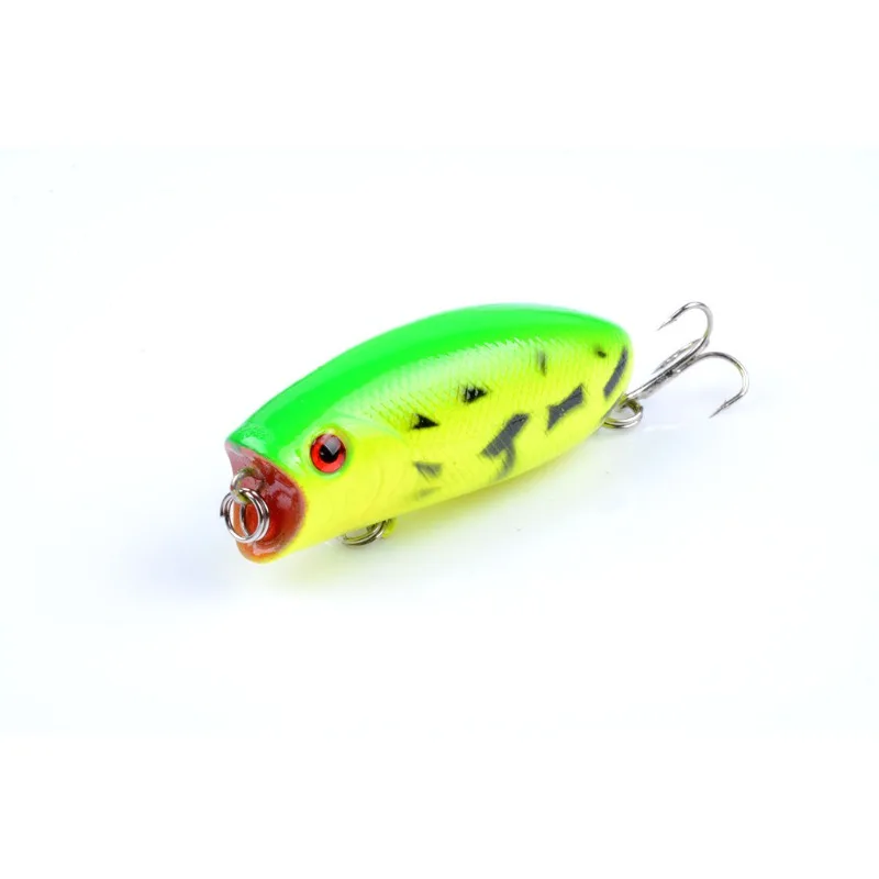 Hard Bait Artificial Wobblers Plastic Fishing Tackle with 6# Hooks 1pcs Fishing Lures 5.5cm 10.5g Floating Popper Bait