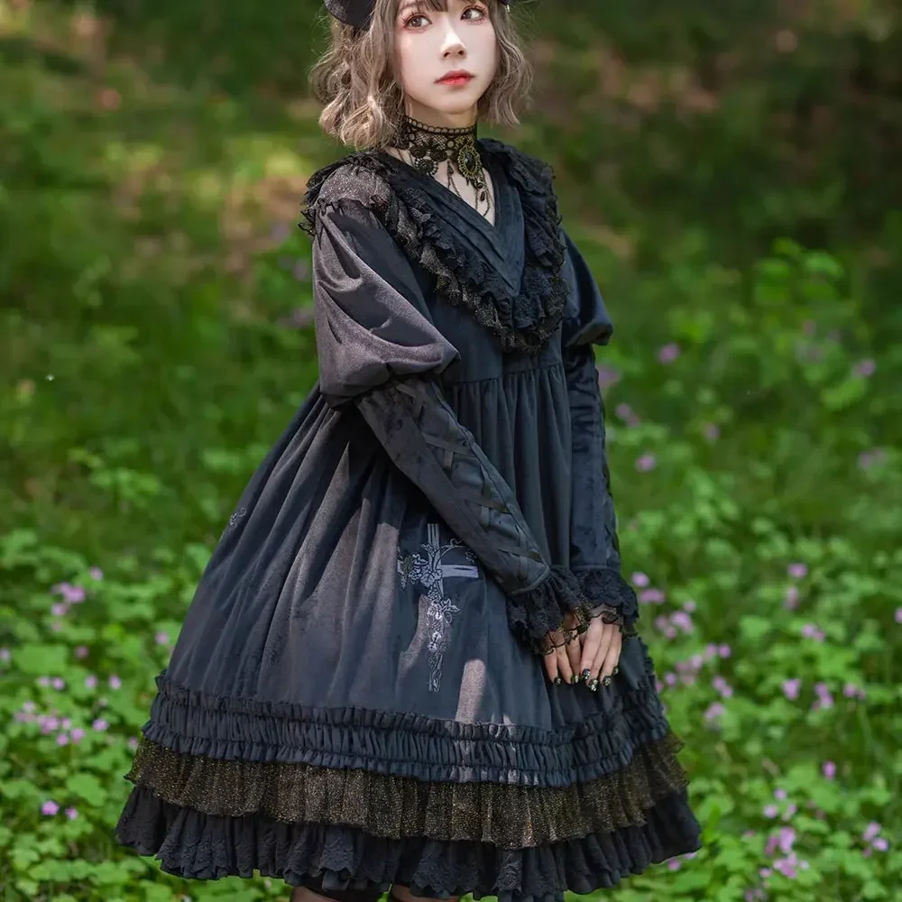 Holy Fruit Classic Long Sleeve Lolita Dress by Infanta
