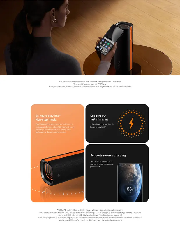 Xiaomi Sound Party Wireless Bluetooth Speaker - Portable Smart Home Audio...