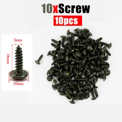 Durable Anti-Rust Metal U-Type Clip with Screw Fastener (10pcs Screws)