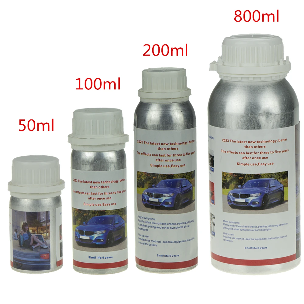 800ml Headlights Liquid Polymer Headlight Chemical Polish Repair Fluid