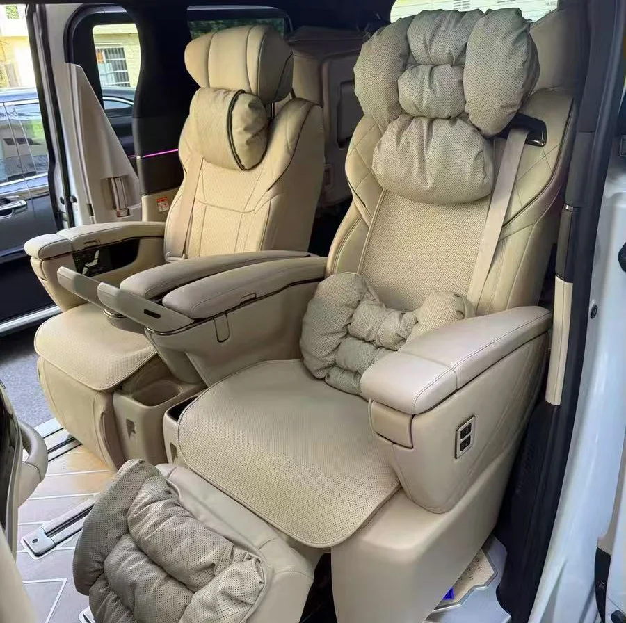 알파드 벨파이어 40 시리즈 AH40 시트 쿠션 인테리어 액세서리용 자동차 헤드레스트 및 요추 지지대 다리 받침대 시트 베개