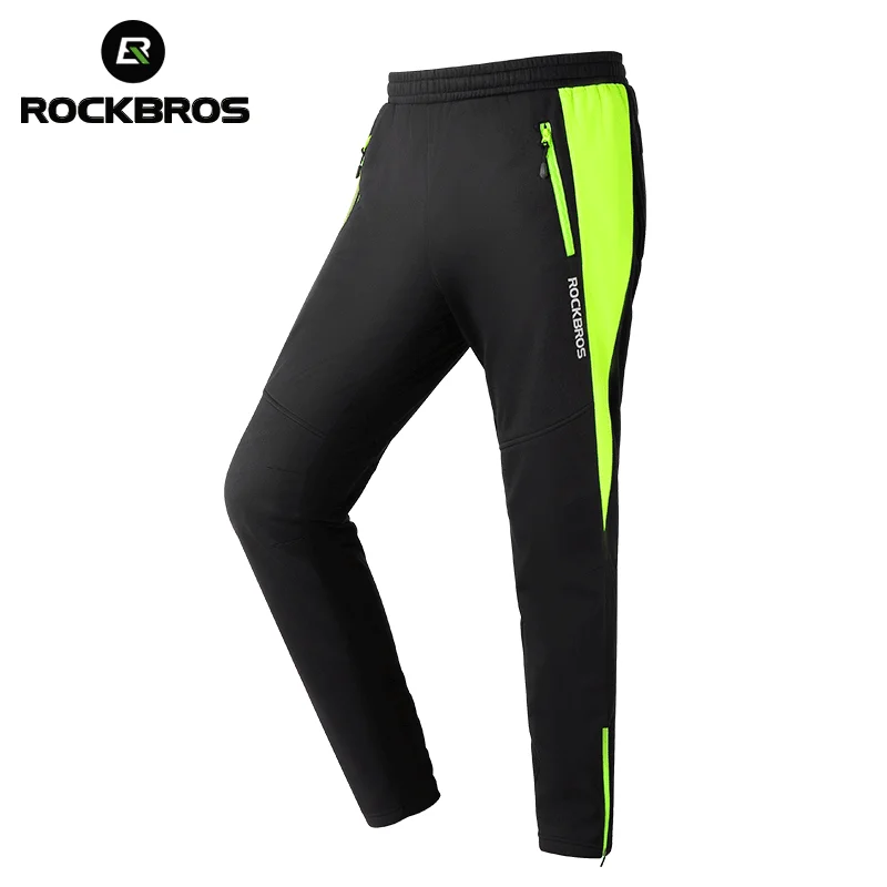 ROCKBROSWinterCyclingPantsWarmFleeceThermalWindproofPantsLeg