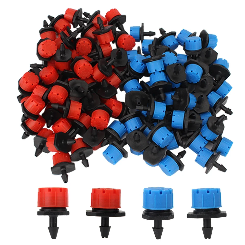 Irrigation Sprinklers Adjustable 4/7mm Micro Nozzles 50Pcs For Flower Beds Vegetable Anti-Clogging