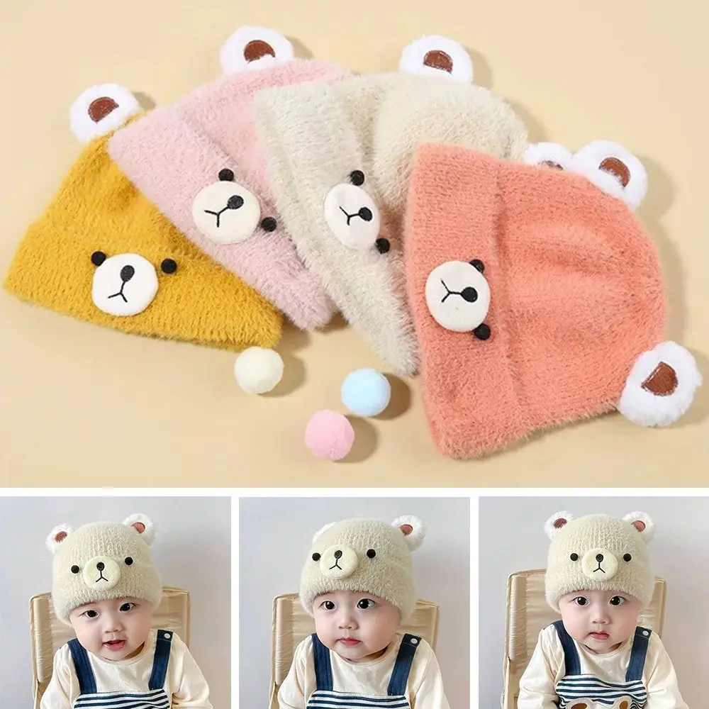 Winter Warm Knitted Hats for Kids Ear Protection
