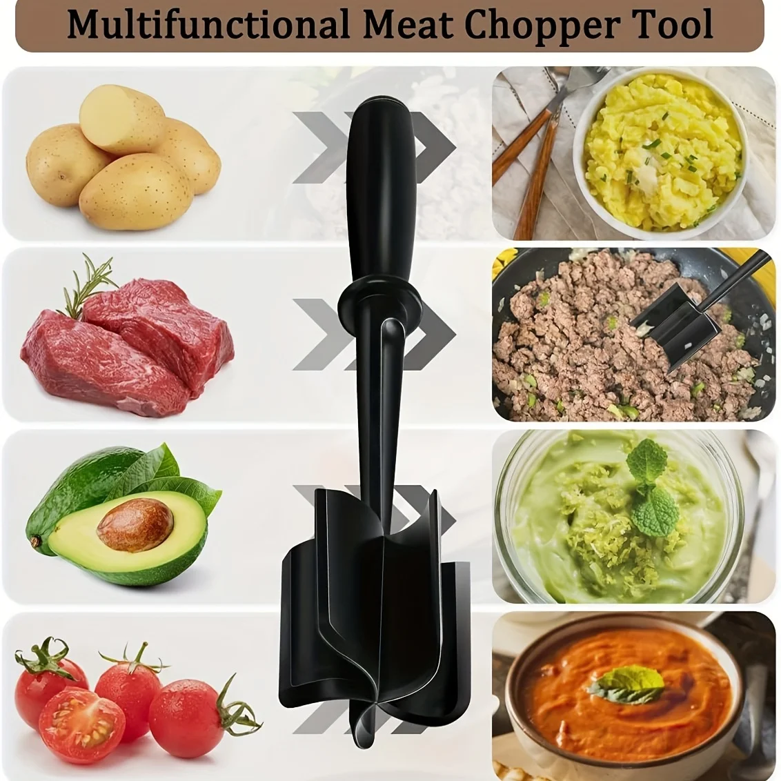 Kitchen Meat Chopper Masher Utensil garlic chopper,meat grinder