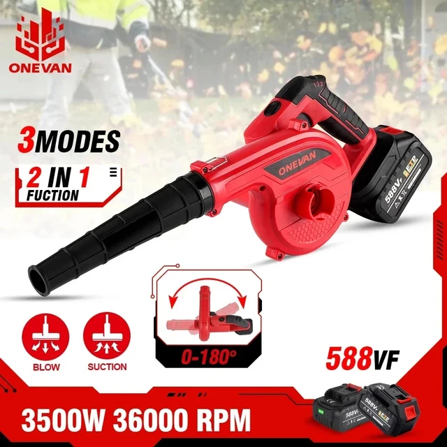 혁신적인 2-in-1 무선 전기 송풍기 진공 청소기: 유연한 공기 관리 솔루션