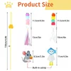 Cat Toy Hang on The Swing Hang on The Door Hang Elastic Feather Toy 6