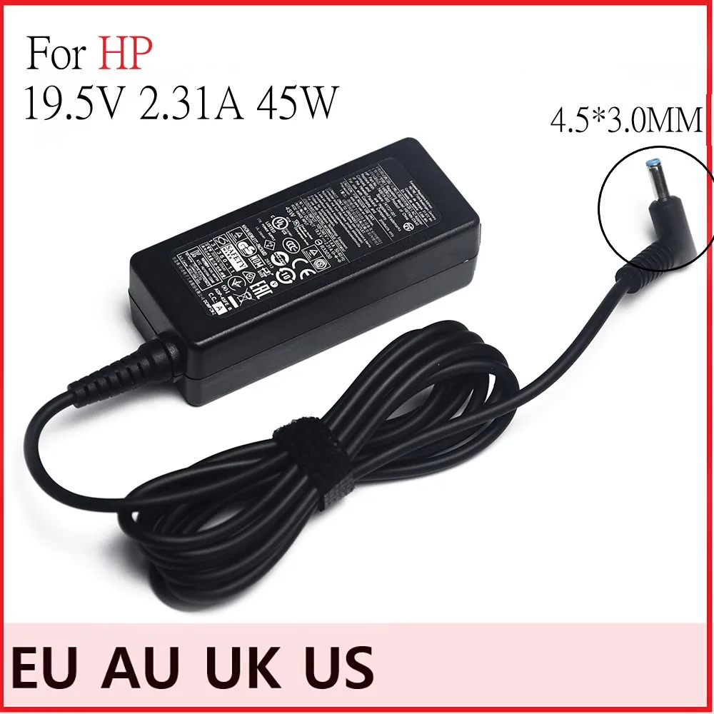 

19.5V 2.31A 4.5*3.0mm 45W Laptop AC Power Adapter Charger For HP Stream X360 11 13 14 Searies 741727-001 740015-001 Tpn-Q155