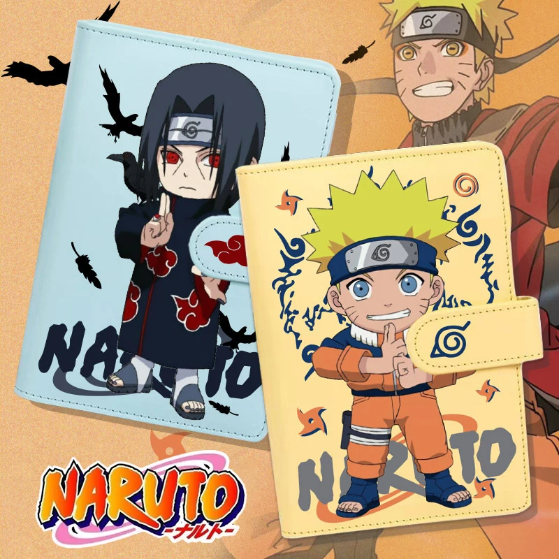 

80 Inner Pages Naruto Series Notebook Itachi Uzumaki Naruto Kakashi Cartoon Notebook Student Diary Stationery for Boys and Girls