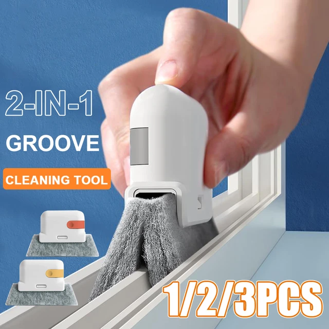 2 in 1 Hand-held Groove Cleaning Crevice Cleaner Tool Home Window