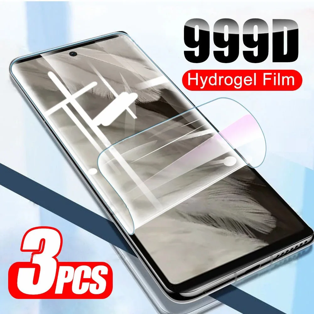 

3PCS Hydrogel Film For Google Pixel 8 Pro 7 7A 6 6A 5 5A 4A 4 XL 3 9H Screen Protector Film