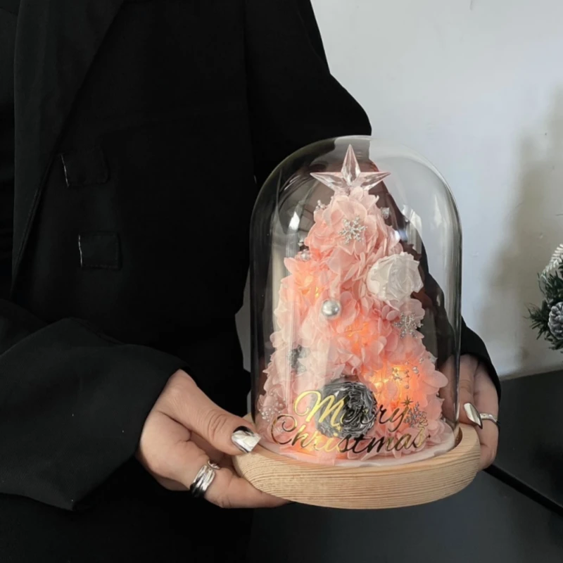Diameter=9cm Different Height 9*12cm 9*15cm 9*18cm 9*20cm 9*22cm 9*25cm Cylinder Glass Dome EVA Log Base Cover DIY Gift Wedding 2