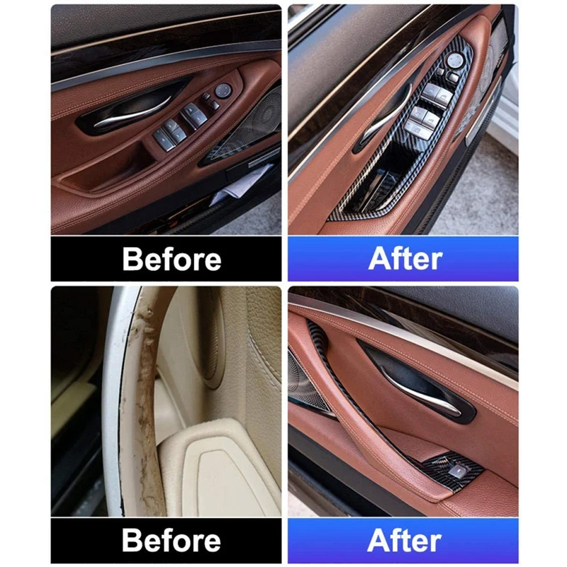 

7 шт. автомобильный передний левый подлокотник сиденья водителя внутренняя дверная ручка отделка углеродное волокно автомобильный Стайлинг для BMW 5 серии F18