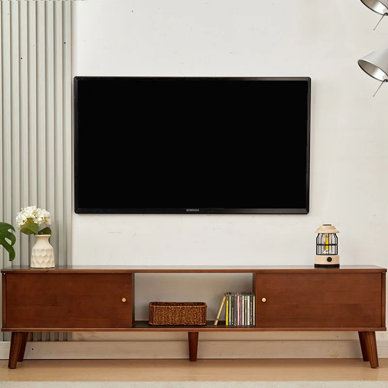 소박한 TV 스탠드 단단한 나무 모니터, 럭셔리 야간 TV 캐비닛 보관 디스플레이 선반, 모바일 Muebles Para El Hogar 홈 가구