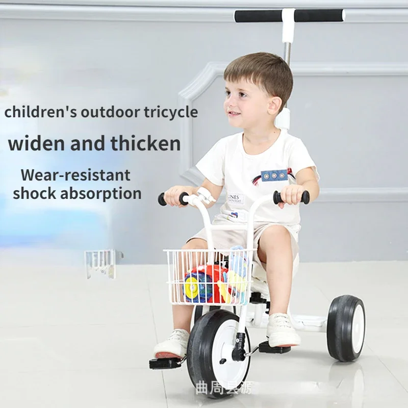 2022-new-children's-tricycle-bicycle-baby-trolley-tool-free-installation-quick-release-simple-stroller-outdoor-travel-scooter