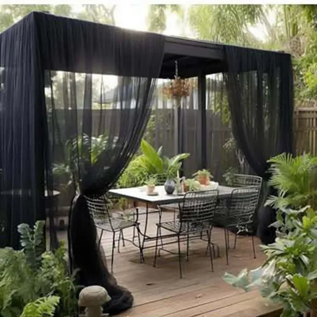 Filet de jardin extérieur multifonctionnel - barrière anti-moustiques et oiseaux, protection des plantes, écran de fenêtre anti-moustiques de cour. 2
