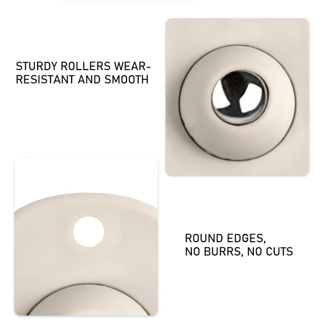 20-100pcs Wheels For Furniture Stainless Steel Roller Self Adhesive Furniture Caster Home Strong Load-bearing Universal Wheel 5