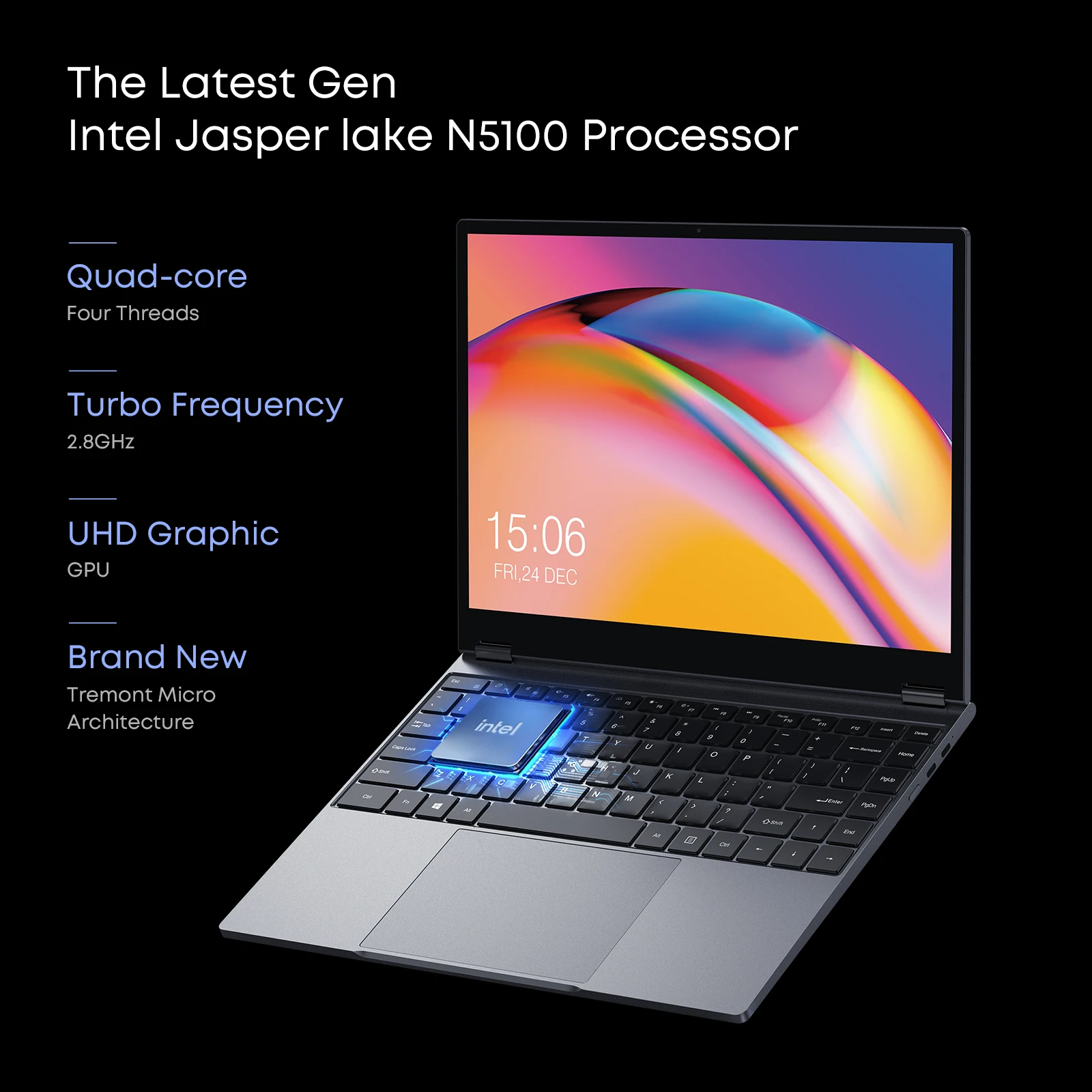 CHUWI FreeBook ノートパソコン Intel N150 クアッドコア 16GB