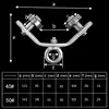 1PCS Heavy-Duty Pulley Angle Iron Support Cable Pulley Circular Bearing Trolley Steel Wire Rope Suspension Pulley 6