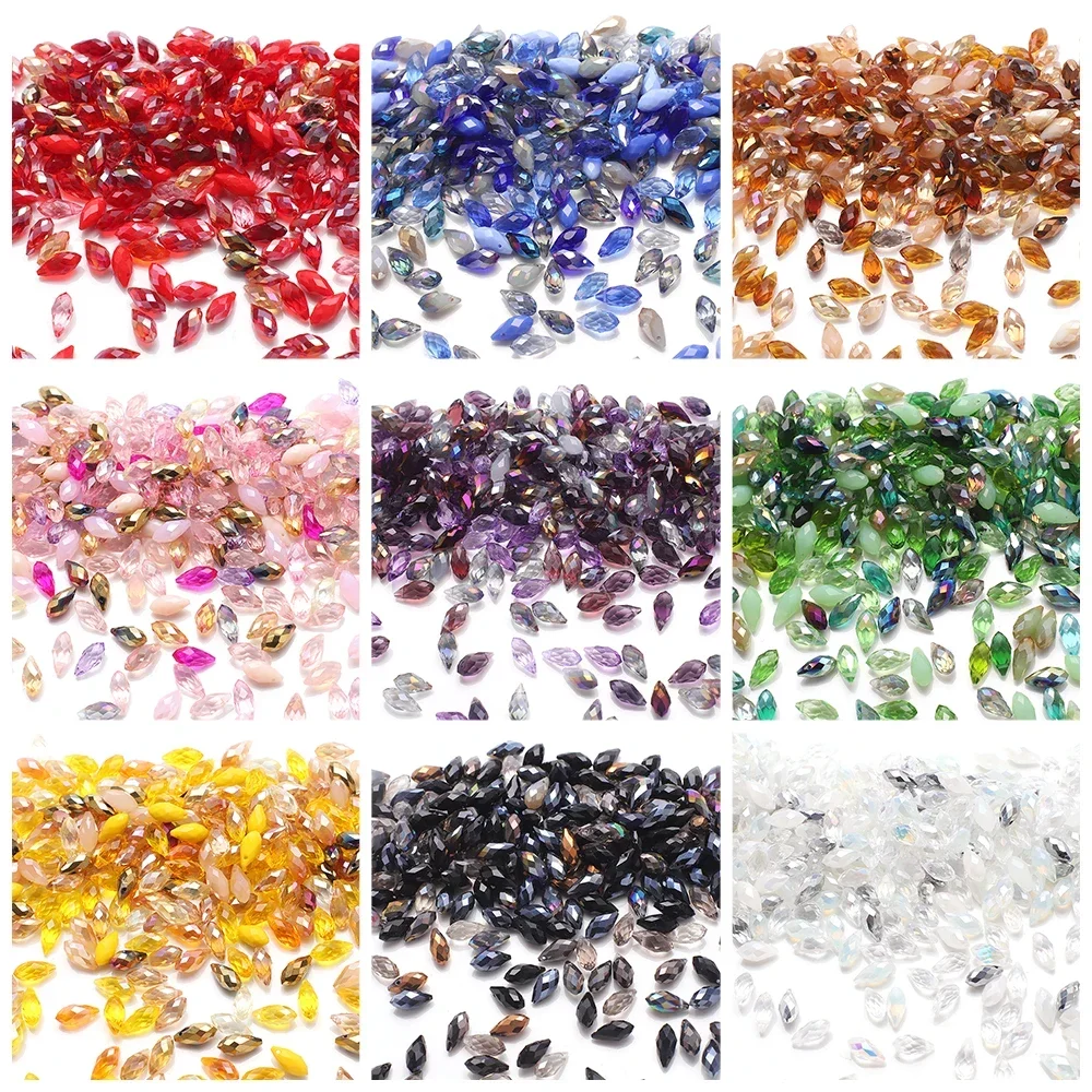Description Picture 2 of item30Pcs/Lot 8x13mm Blue Crystal Glass Faceted Teardrop Beads For Jewelry Making Necklace Garment Diy Accessories Wholesale