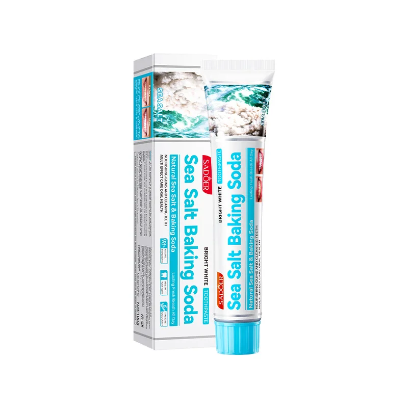 Sea Salt Baking Soda Whitening Toothpaste Cleans Tartar and Fixes Teeth Toothpaste Removal Bad Breath Preventing Periodontitis teeth whitening product teeth whitening essence teeth health product
