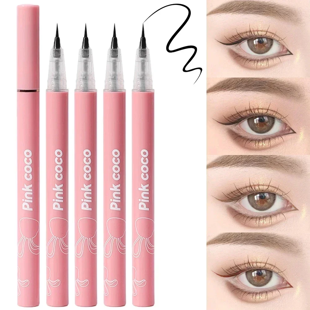 

Eyeliner Pencil Liquid Eye Liner Ultra Thin Silky Matte Liquid Eyeliner Waterproof Non Smudging Lasting Eye Liner Eyes Makeup