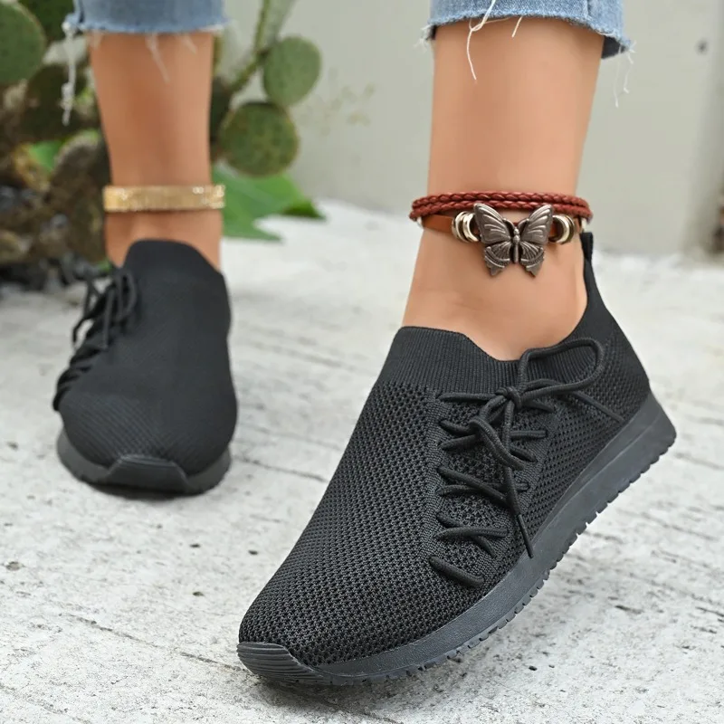 Women Vulcanized Shoes Breathable  New Lightweight Couple Soft Mesh Ladies Casual Shoes Outdoor Casual Driving Shoes 3