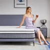 King Size Mattress - 12 inches Gel Memory Foam Hybrid Mattress in a Box, King Mattress with Pocket Springs, Medium Firm,Pressure 5