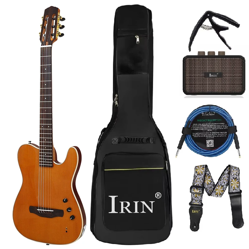 IRIN R4 Silent Guitar Bluetooth Smart Tech Solid Top 4 FX System