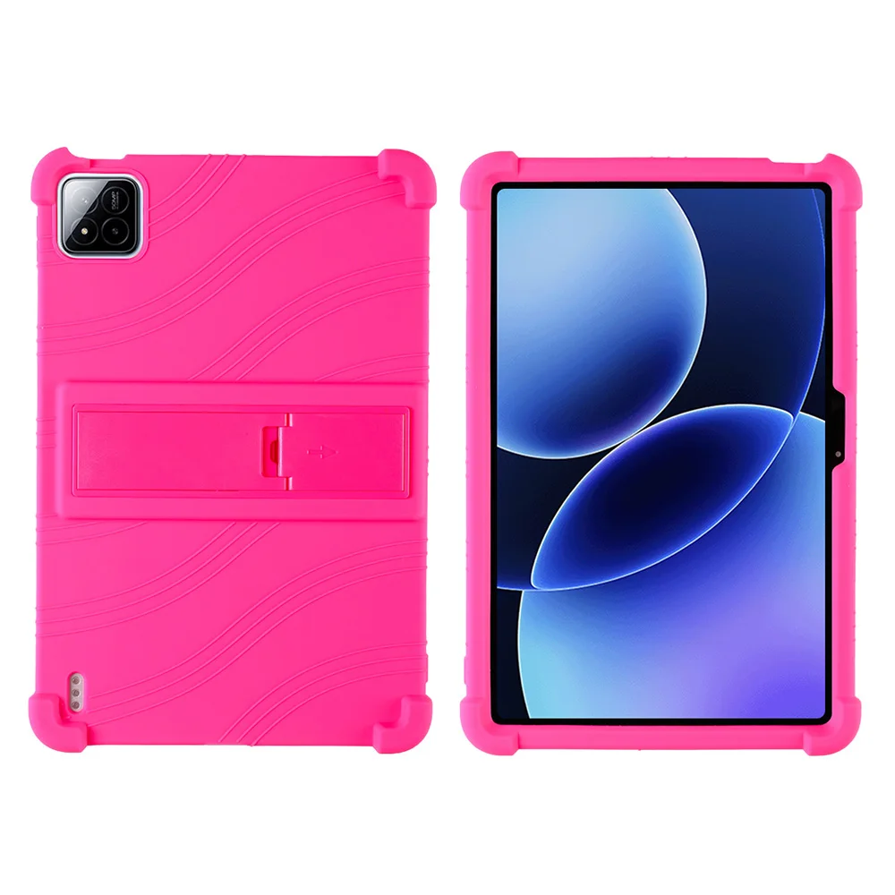 Children's Soft Silicone Stand Case for 11.2-Inch Tablets - Durable, Protective, and Adjustable