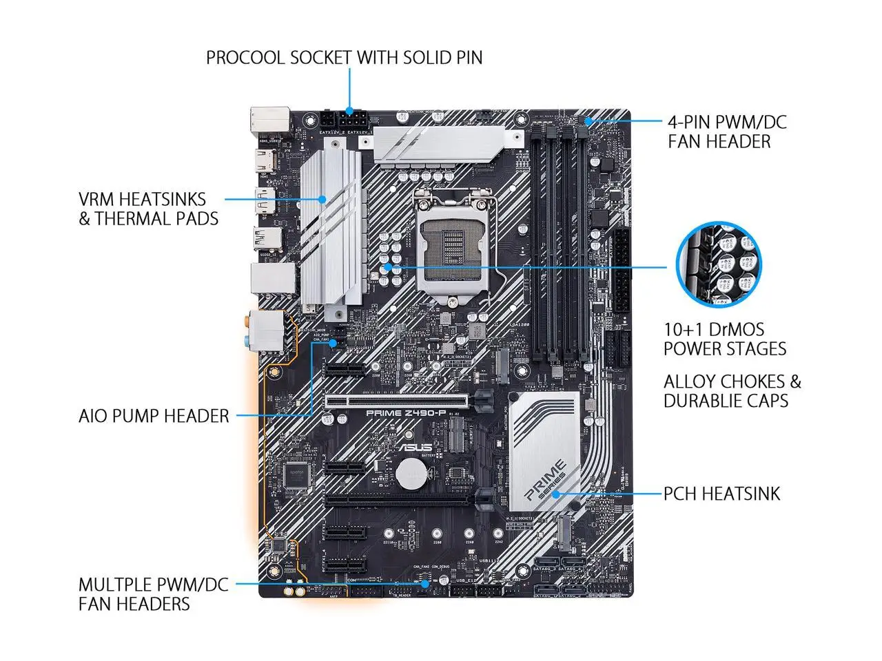 Prime Z490 A Asus Motherboard Lga 1200 Asus Prime Z490 A