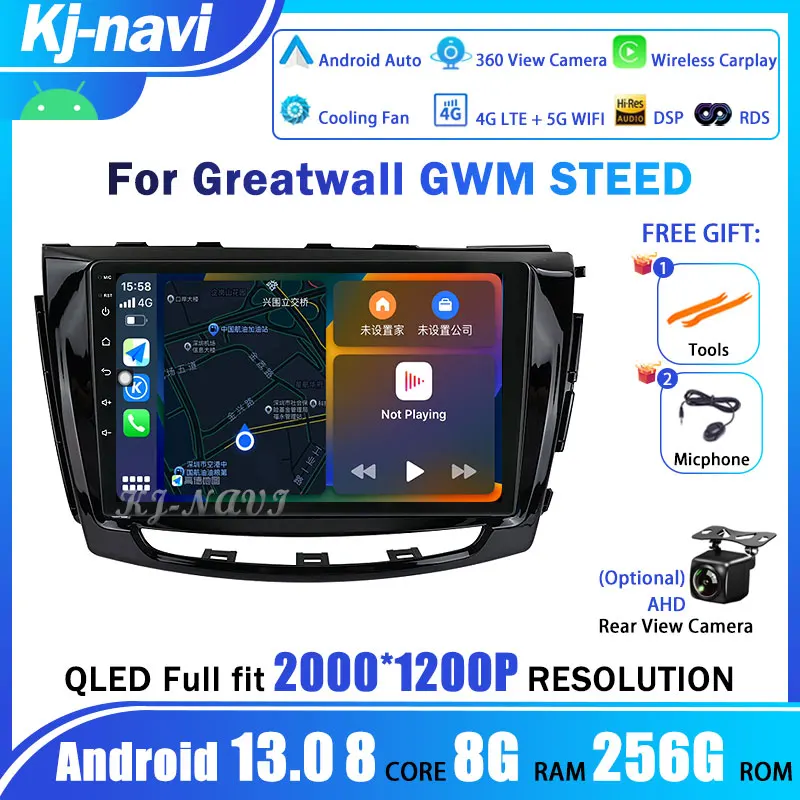 Autoradio Android 13 Per Great Wall Gwm Steed Great Wall Wingle 6 2 Din Carplay No Dvd Navigation Lettore Video Multimediale Auto
