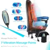 Ergonomic Reclining Office Chair, Heat & Massage High Back Desk Chair w/Retractable Footrest, Executive Swivel Leather Chair 5