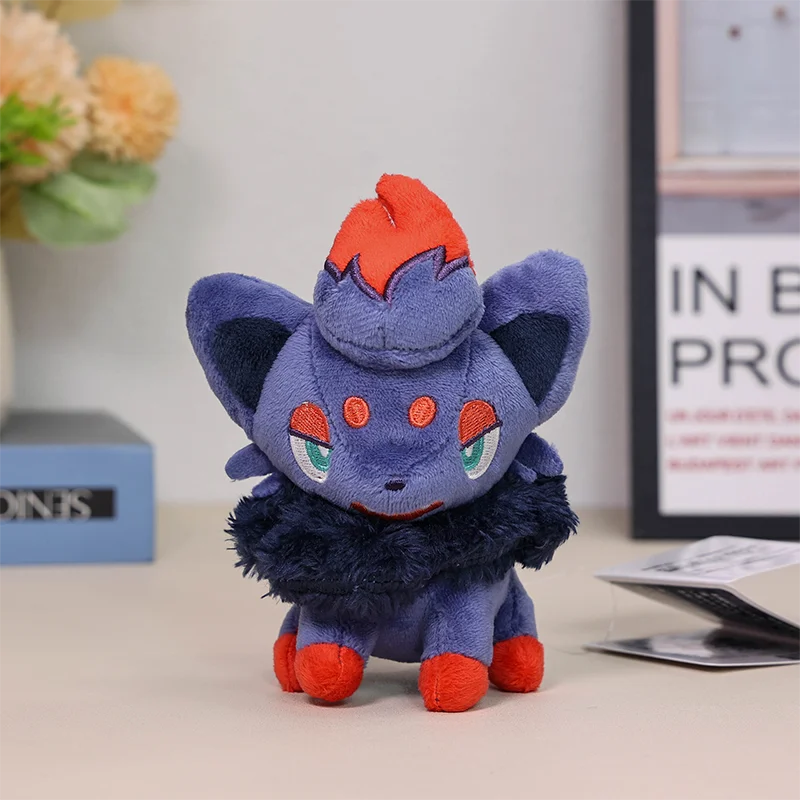 13 cm Neue Pokemon Plüsch-schlüsselanhänger Zorua Charme Hisui Hisuian Stofftier Anhänger Weiche Puppe Geschenk – Detail 2