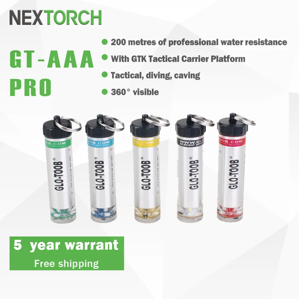 NEXTORCH GT-AAA PRO Scuba Diving Flashlight Emergency Signal Light White  Red Yellow Green Blue Diver AAA Battery, GLO-TOOB - AliExpress