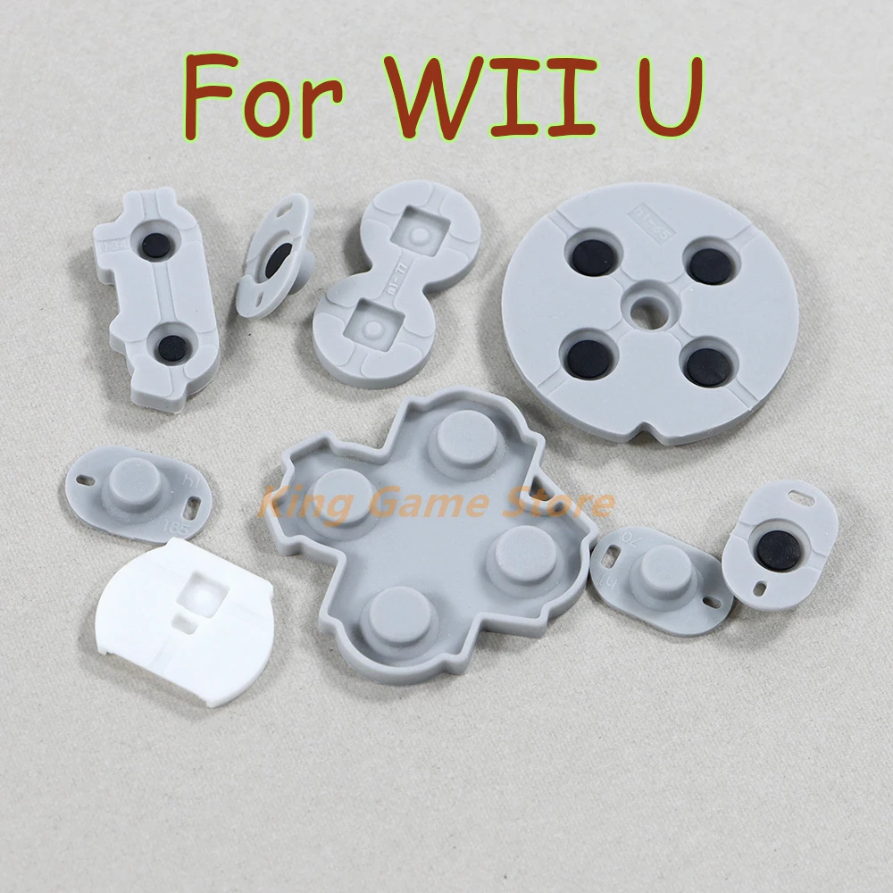 

30 комплектов силиконовых резиновых прокладок для геймпада Wii u, проводящая резиновая прокладка, резиновые кнопки A B X Y, запасные части