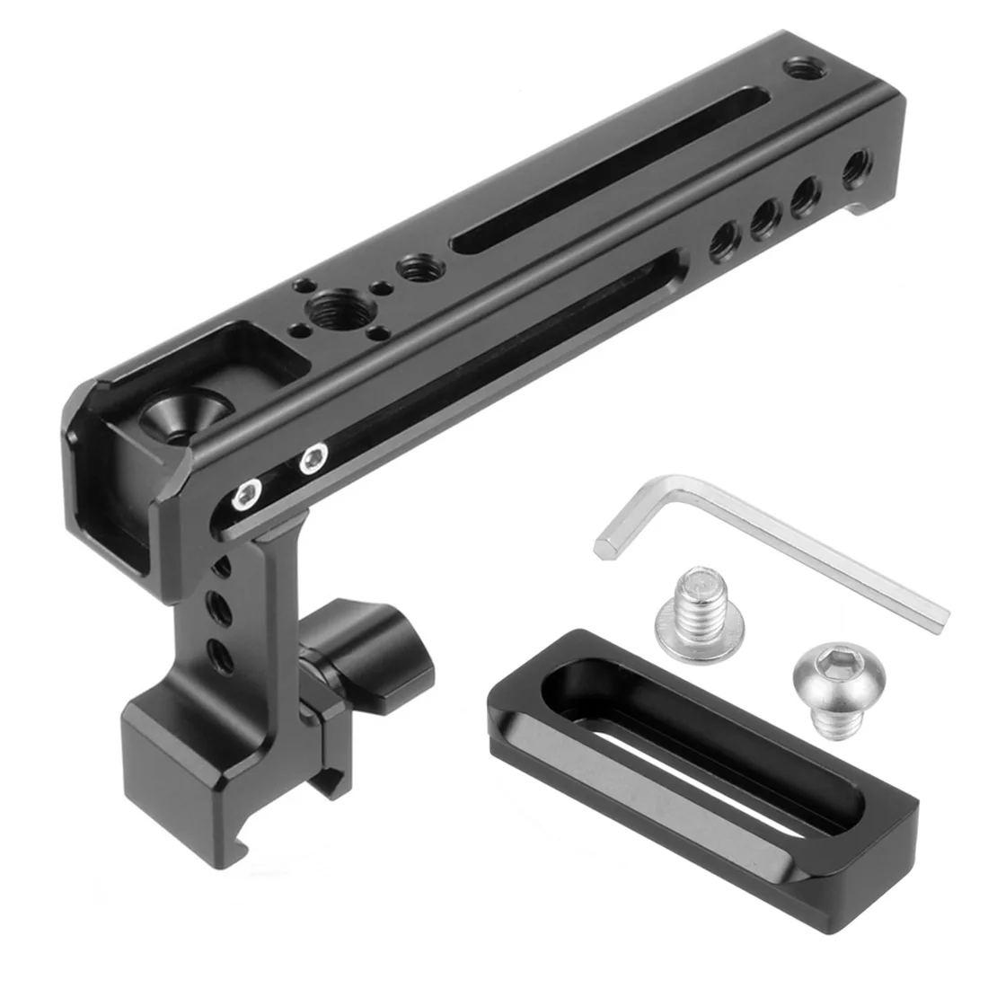 Obere Seite Käse Griff Grip NATO Schiene Handgriff Arri 1/4" Kaltschuh Halterung für Balance Einstellbare Kamera Käfig Rig Monitor Lichter – Detail 8