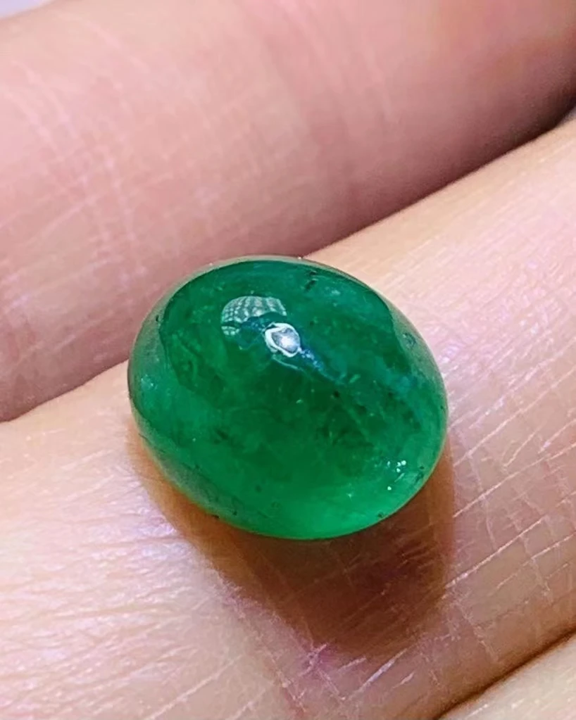 1pcs/lot natural boutique oval emerald pendant ring face bare stone can be inlaid ring pendant necklace etc