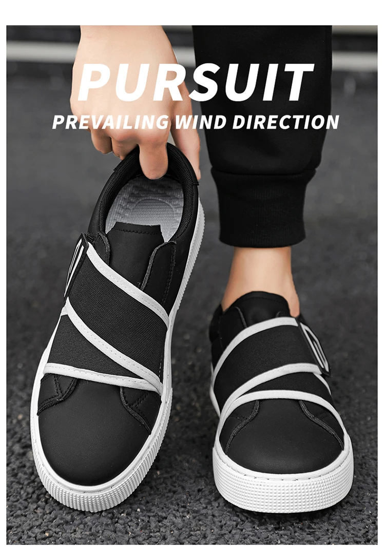 Description Picture 4 of itemNew Men Business Casual Shoes Fashion Anti Slip Outdoor Sneakers Comfortable Wear-resistant Walking Shoes Leather Walking Shoes