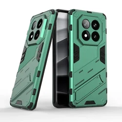 Armor Shockproof Protective Case with Magnetic Stand Holder for Redmi Note14 ProPlus (Green)