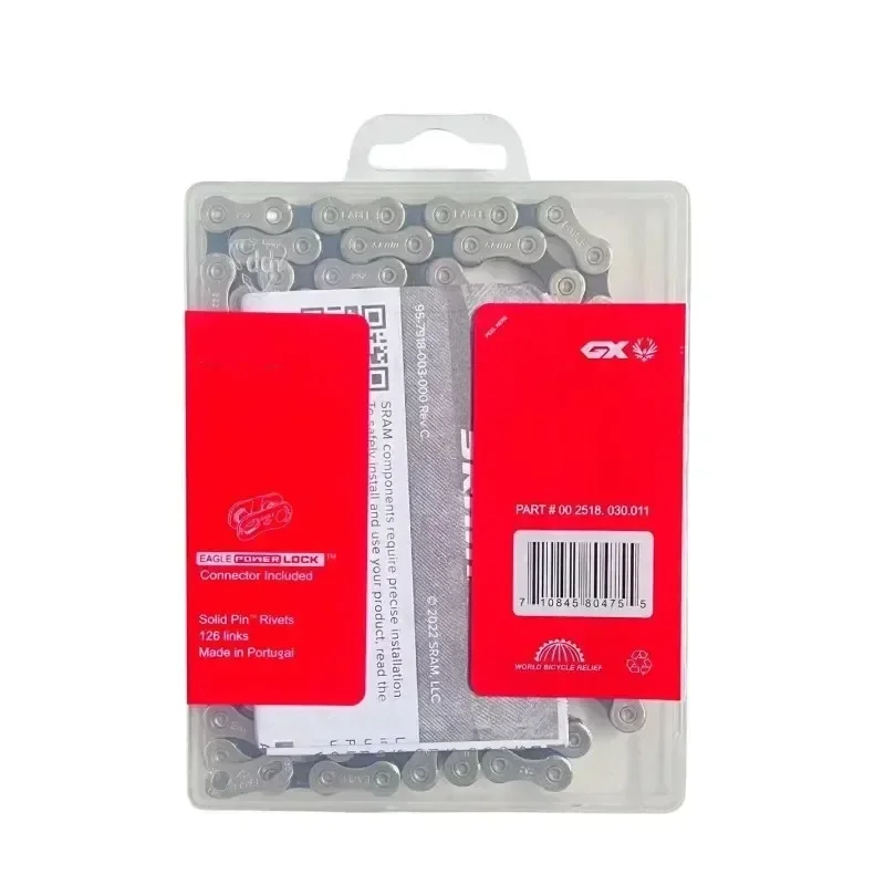 12 Speed Power Chain for Mountain Bike Silvery Color 12S GX Bicycle Bike Chain 12V 126L for MTB Parts