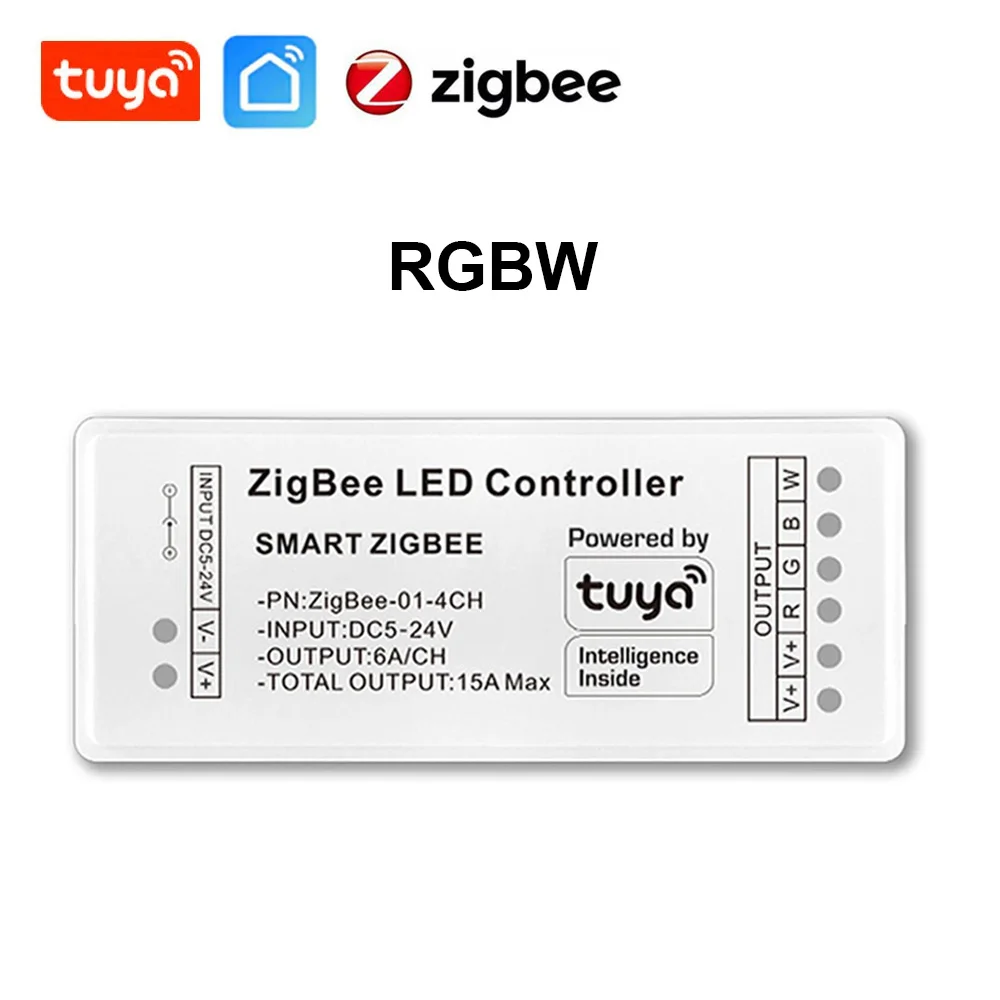 ตัวเลือกสินค้า Zigbee 3.0 คอนโทรลเลอร์ไฟ LED Strip สวิตช์ปรับแสง