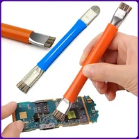 Brosse de sécurité antistatique pour carte mère PCB, brosse de nettoyage pour téléphone portable, Kit d'outils de réparation, commodité à Double tête 3