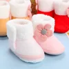 Newborn Baby Girls Boys Soft Booties Solid Pompom Snow Boots Infant Toddler Newborn Warming Shoes New Fashion Comfortable Shoes 5