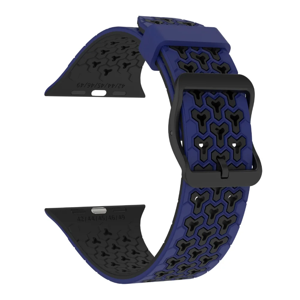 Breathable Silicone Two-Tone Adjustable Sport Band