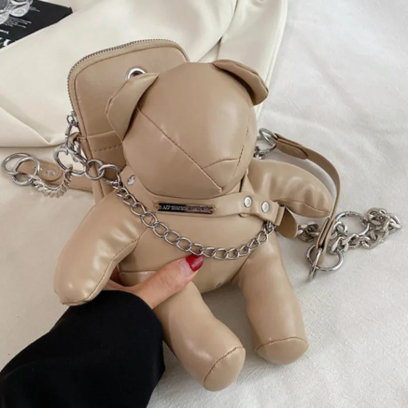 Style Crossbody New Cute Shoulder Bag Bear Shape Large Capacity Casual Handbag For Woman High-Quality Messenger Versatile Luxury
