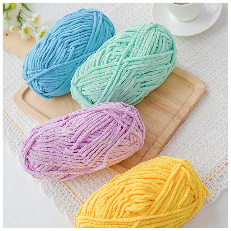 Description Picture 5 of itemHandmade Diy Woven Ice Strip Thread For Baby Scarves Doll Hooks And Shoes That Do Not Shed Fur Yarn Balls
