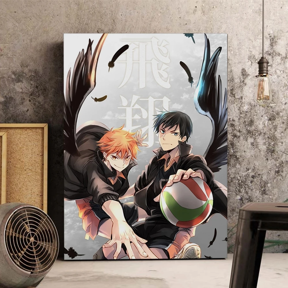 Quadro decorativo Poster Anime de Volei Haikyu Desenho Arte para