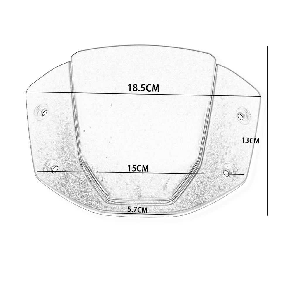 Windschutzscheibe Für Honda CB650R 2024-2025 - Schwarz ABS